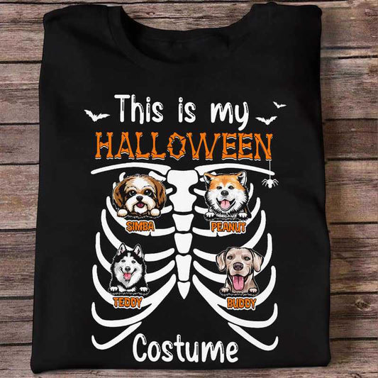 Halloween Costume Skeleton Dogs Personalized Shirt