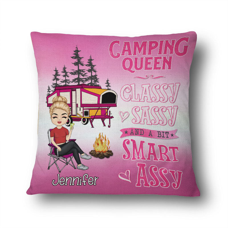 Classy Sassy Camping Gift - パーソナライズされたカスタムピロー