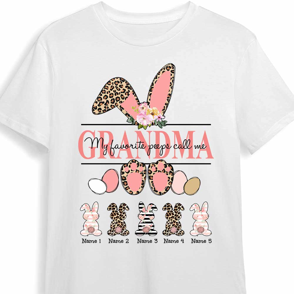 Personalized Mom Grandma Easter Bunny Shirt