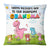 Personalized Mom Grandma Dinosaur Pillow
