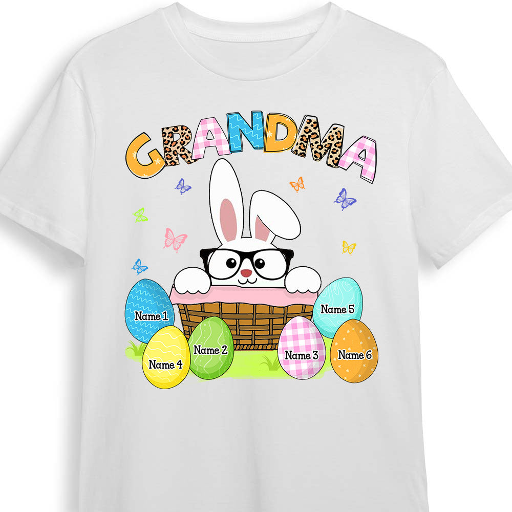 Personalized Mom Grandma Easter T Shirt