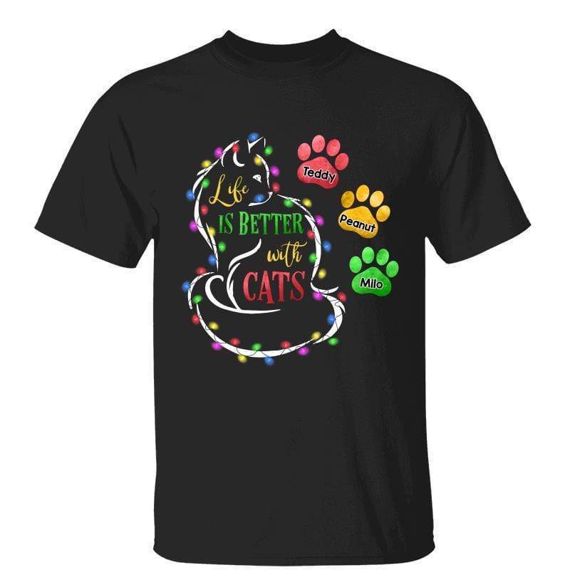 Life Is Better With Cats Personalized Shirt