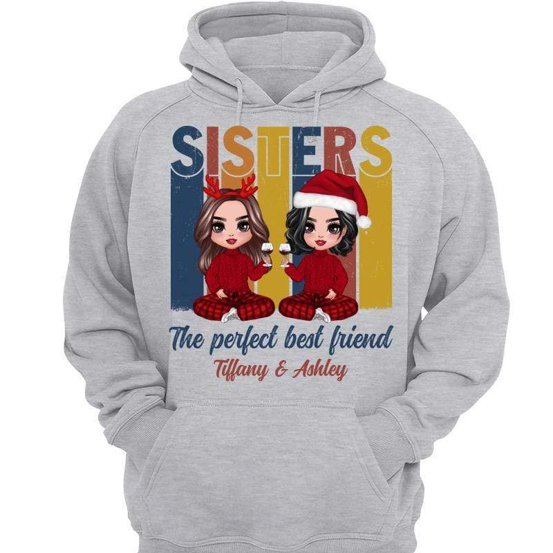Retro Doll Sisters Personalized Hoodie Sweatshirt