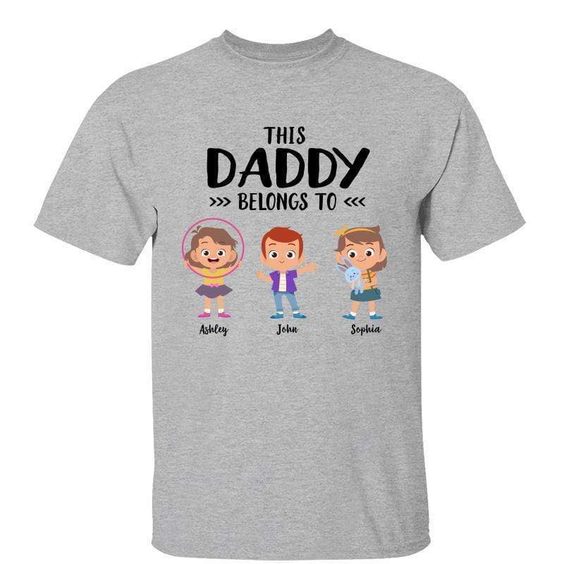 Daddy Mommy Belongs To Cartoon Kids パーソナライズシャツ