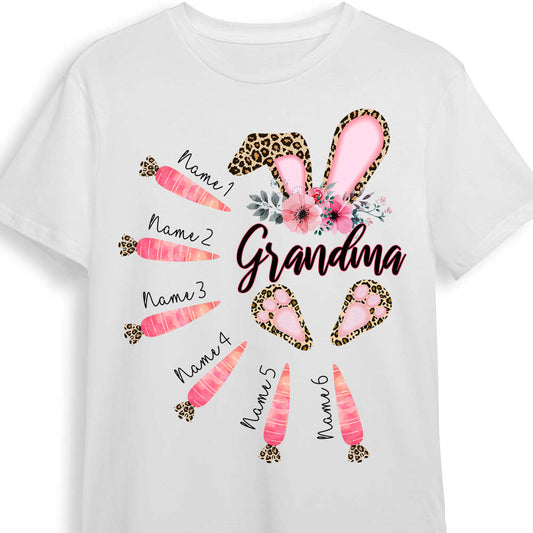 Personalized Mom Grandma Easter Bunny T Shirt