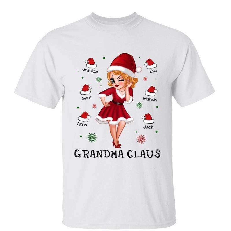 Pretty Woman Grandma Claus Personalized Shirt