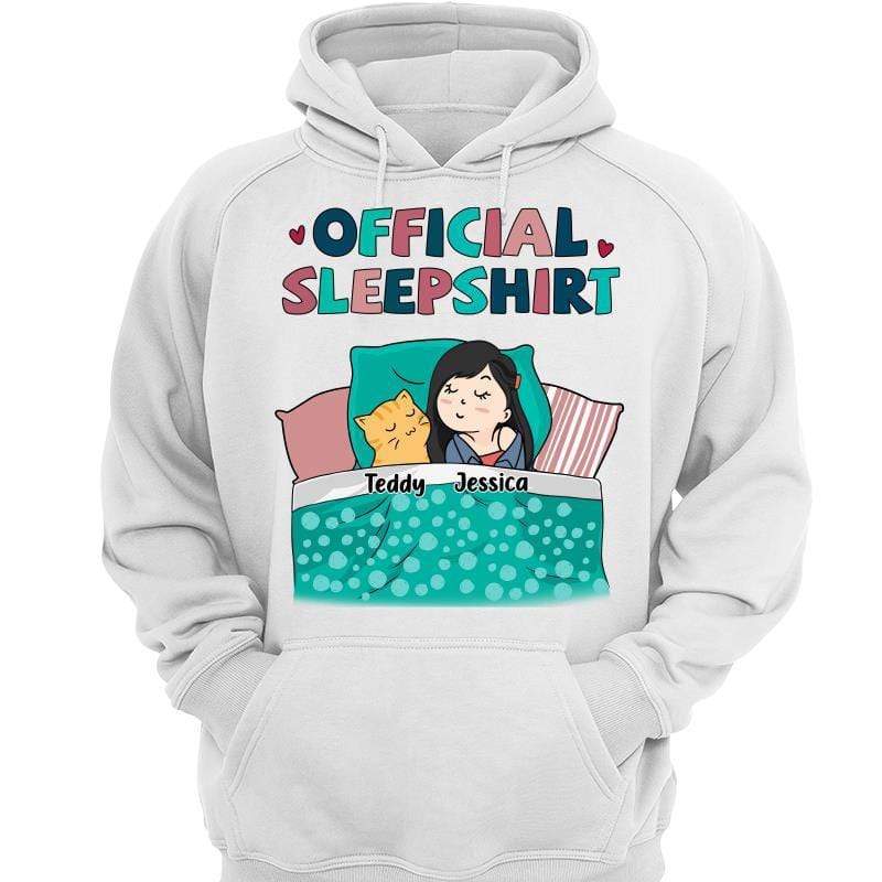 Official Sleepshirt Chibi Girl & Cat Personalized Hoodie Sweatshirt