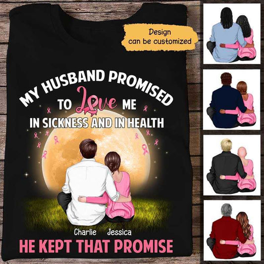 Breast Cancer Husband And Wife Personalized Shirt