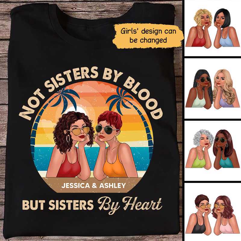 Summer Retro Fashion Besties Personalized Shirt