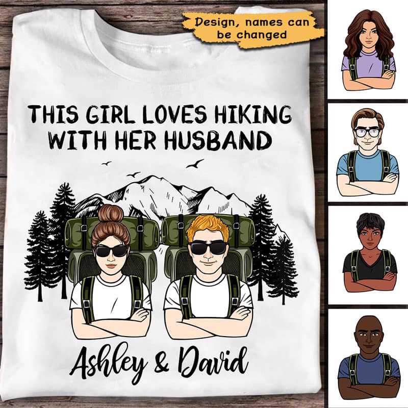 Hiking Couple Personalized Shirt
