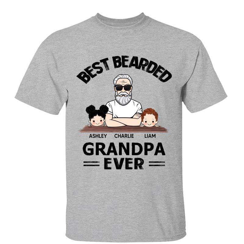 Best Bearded Dad Grandpa Ever Personalized Shirt