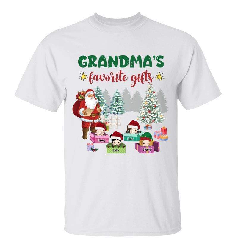 Grandma‘s Favorite Gifts Family Personalized Shirt