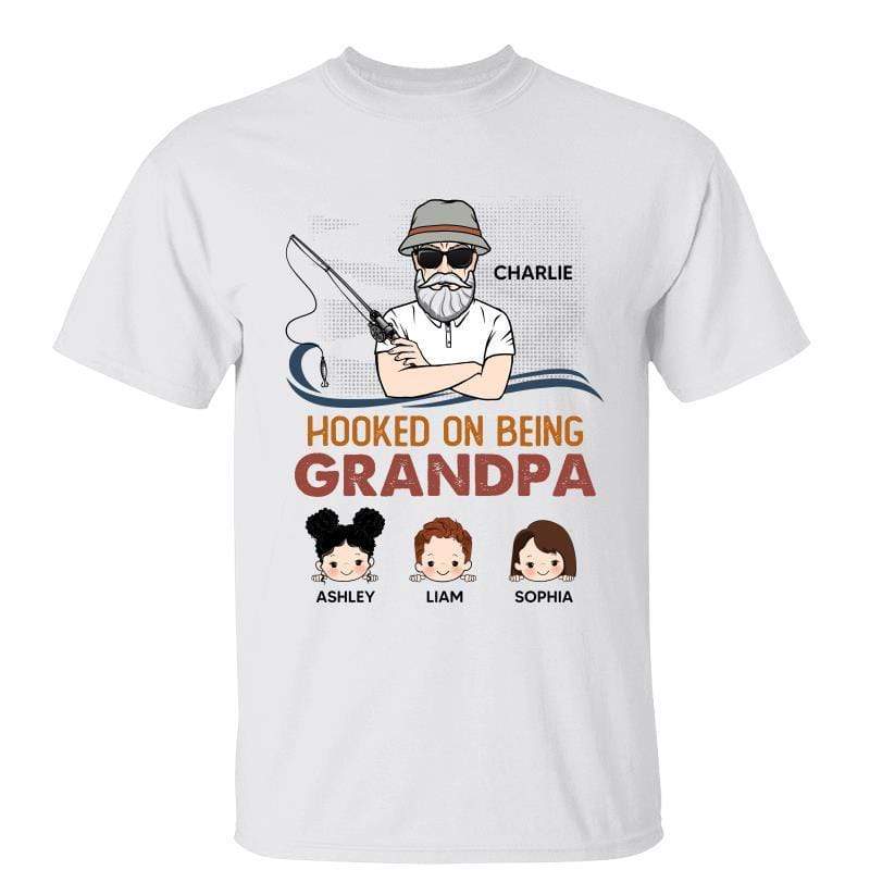 Old Man Fishing Grandpa Personalized Shirt