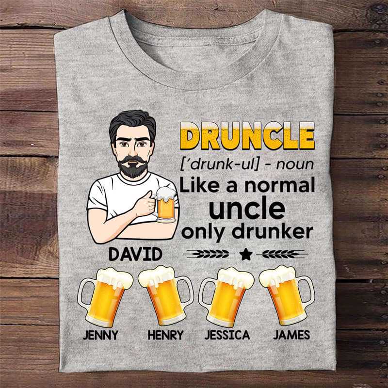 Druncle And Kids Personalized Shirt