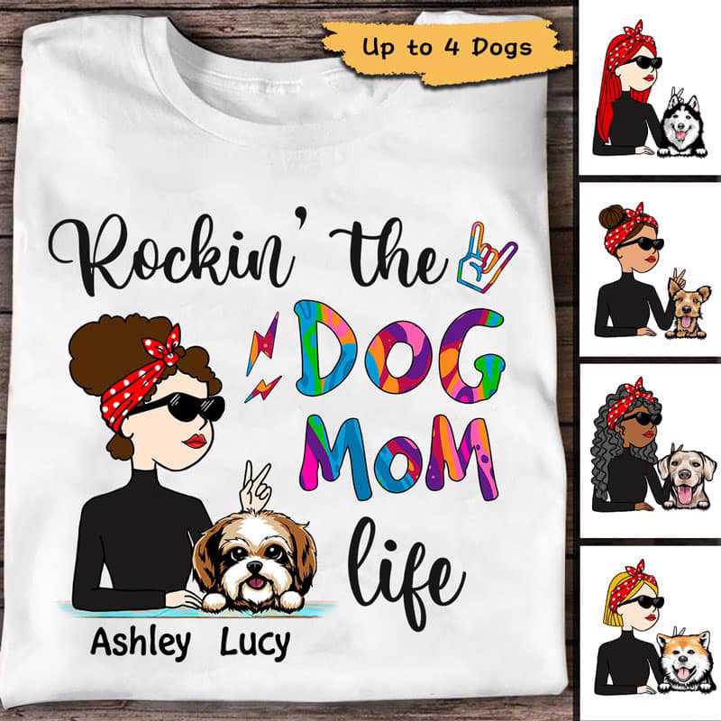 Dog Mom Turban Personalized Shirt