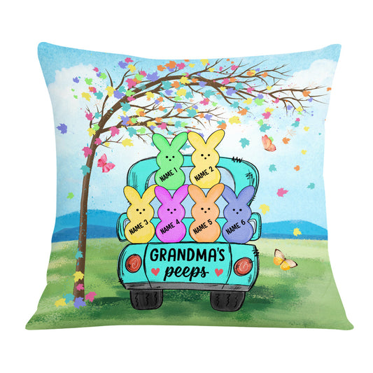 Personalized Easter Mom Grandma Peeps Pillow