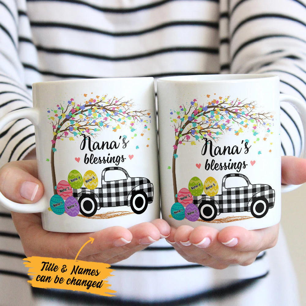 Personalized Grandma Peeps Easter Truck Mug