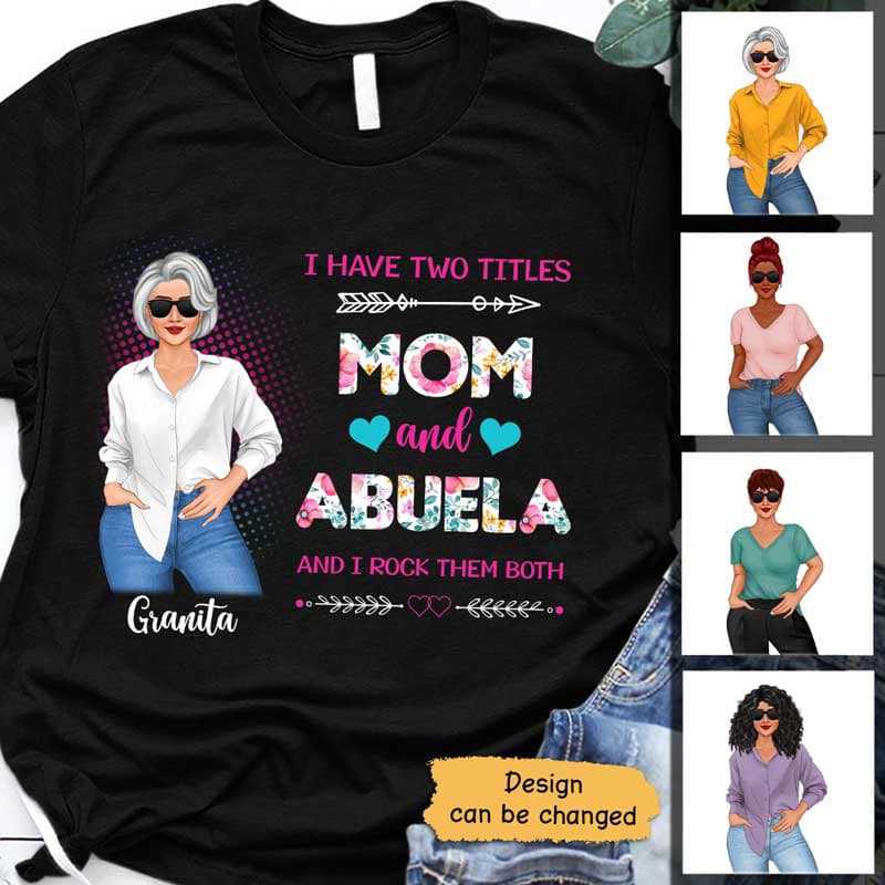 Posing Nana Two Titles Personalized Shirt