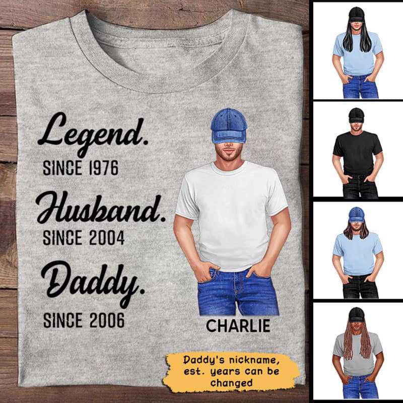 Dear Dad Legend Personalized Shirt