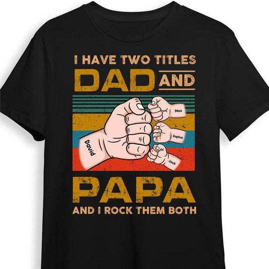 Dear Dad Grandpa T Shirt