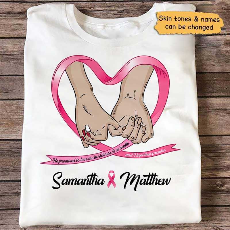 Breast Cancer Couple Together Personalized Shirt