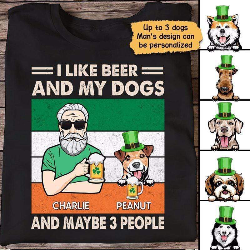 Old Man Beer St Patrick's Day パーソナライズシャツ