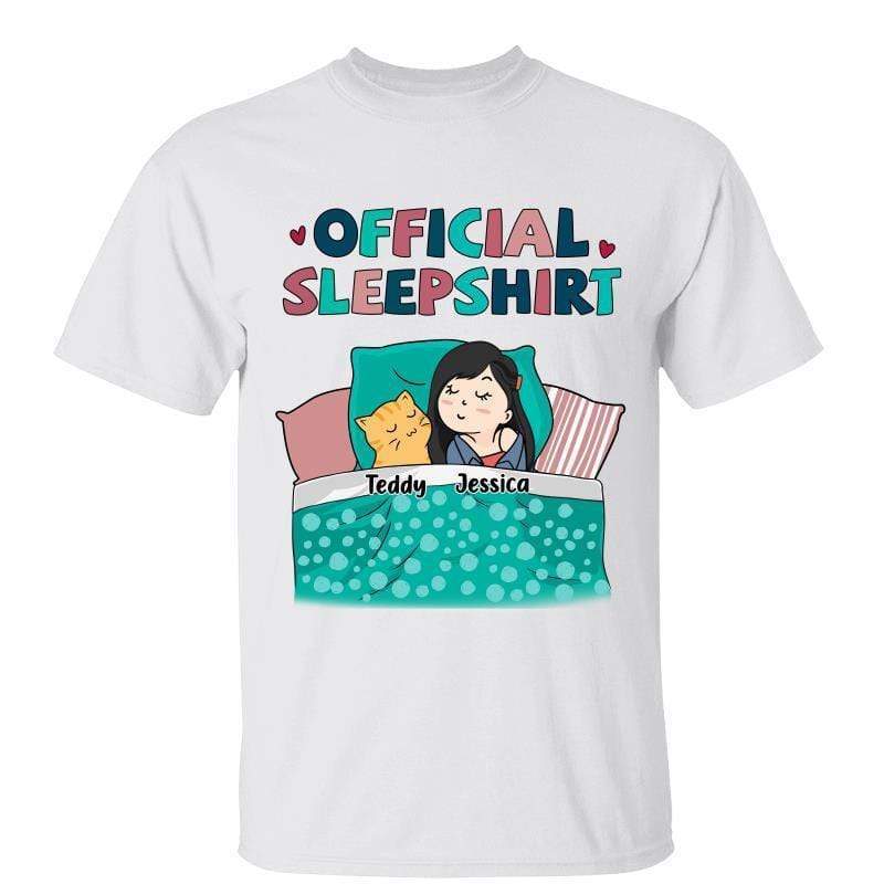 Official Sleepshirt Chibi Girl & Cat Personalized Shirt