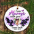Always With You Flower Wing Custom Memorial Ornaments