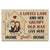 Old Couple A Lovely Lady And A Grumpy Old Man Live Here Husband Wife - Couple Gift - Personalized Custom Doormat