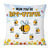 Personalized Mother's Day Mom Bee Pillow