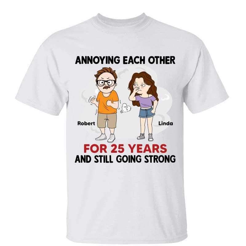 Annoying Each Other Fart Chibi Gift For Couple Valentine‘s Day Personalized Shirt