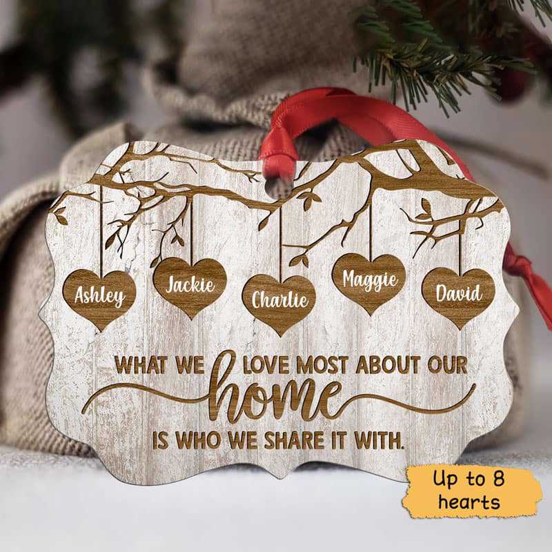 Family Personalized Christmas Ornament