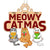 Meowy Catmas Fluffy Cat Personalized Christmas Metal Ornament