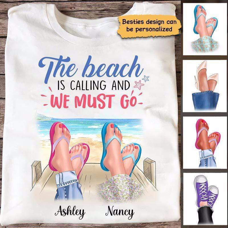 Besties On The Beach Personalized Shirt