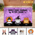 Halloween Cats Welcome Foolish Mortal Personalized Doormat