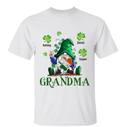 Irish Gnome Grandma St. Patrick‘s Day Personalized Shirt