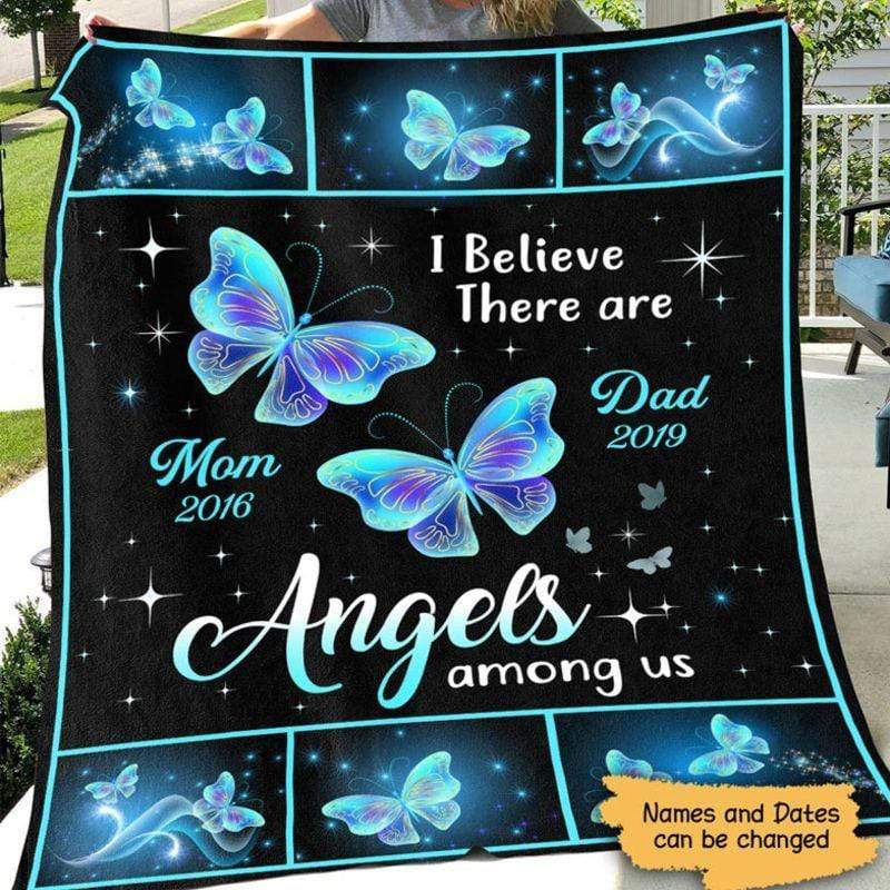 Angels Among Us メモリアル パーソナライズド フリース ブランケット