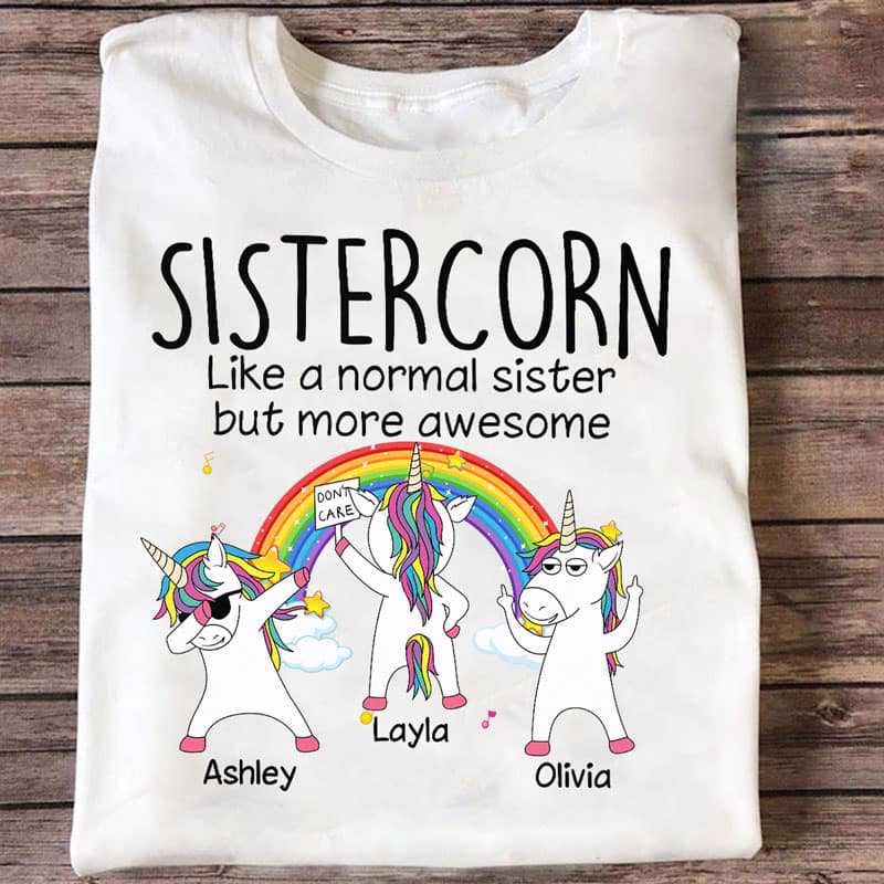 Sistercorn Personalized Shirt