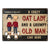 Family Couple Crazy Cat Lady And A Grumpy Old Man - Gift For Cat Lovers - Personalized Custom Classic Metal Signs