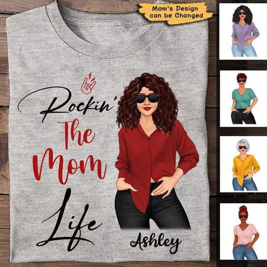 Rocking The Posing Mom Life Personalized Shirt