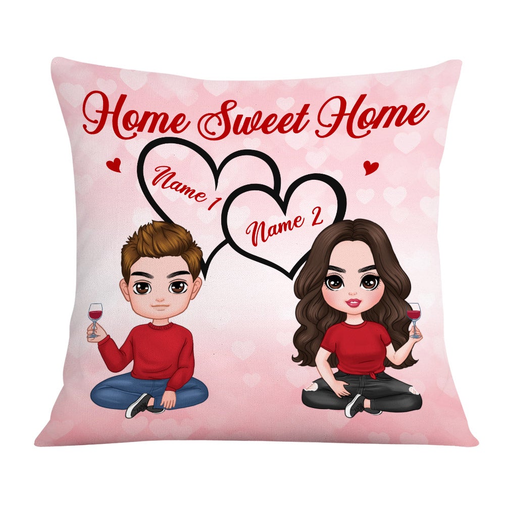 Personalized Couple Icon Pillow