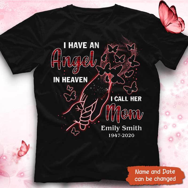 Angel Mom Memorial Personalized Shirt