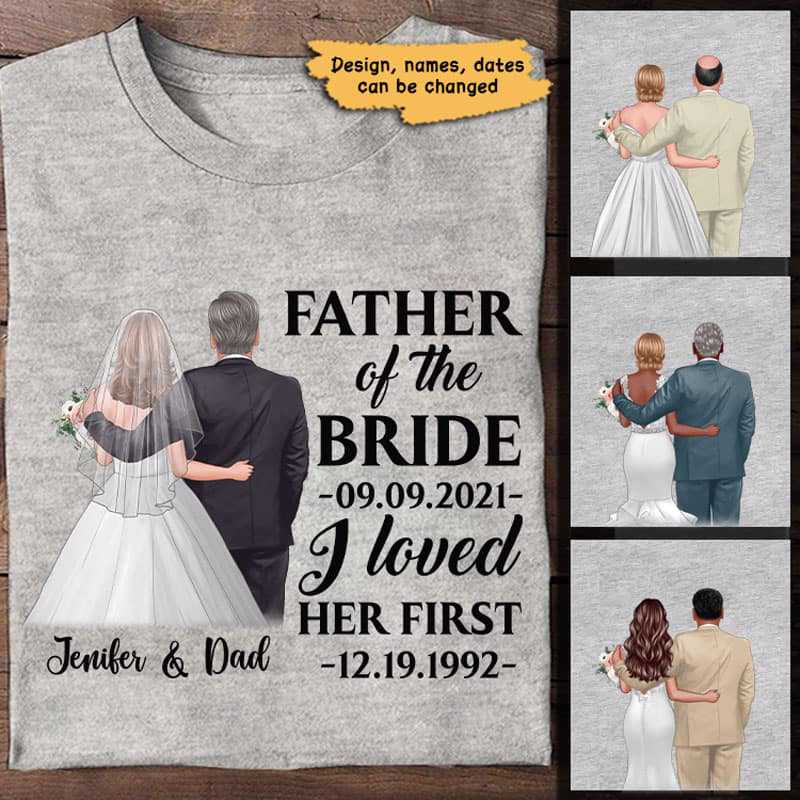 Father Of The Bride Personalized Shirt