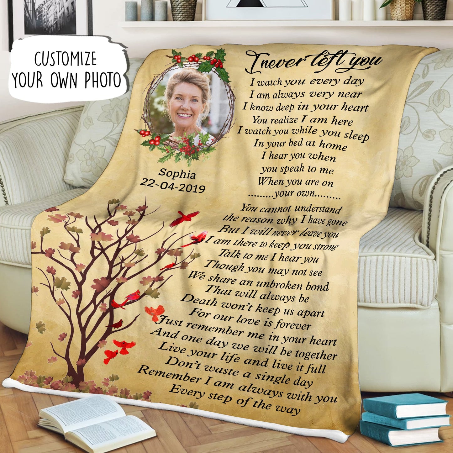 Customized Memorial Photo Blanket