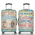 Here's To Another Year Of Bonding Over Alcohol Best Friends Traveling Beach - Bestie BFF Gift - Personalized Custom Luggage Cover