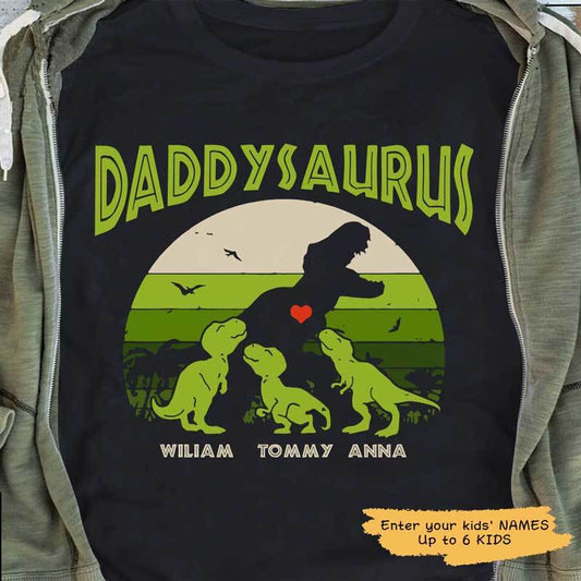 Daddysaurus Personalized Dear Dad Shirt