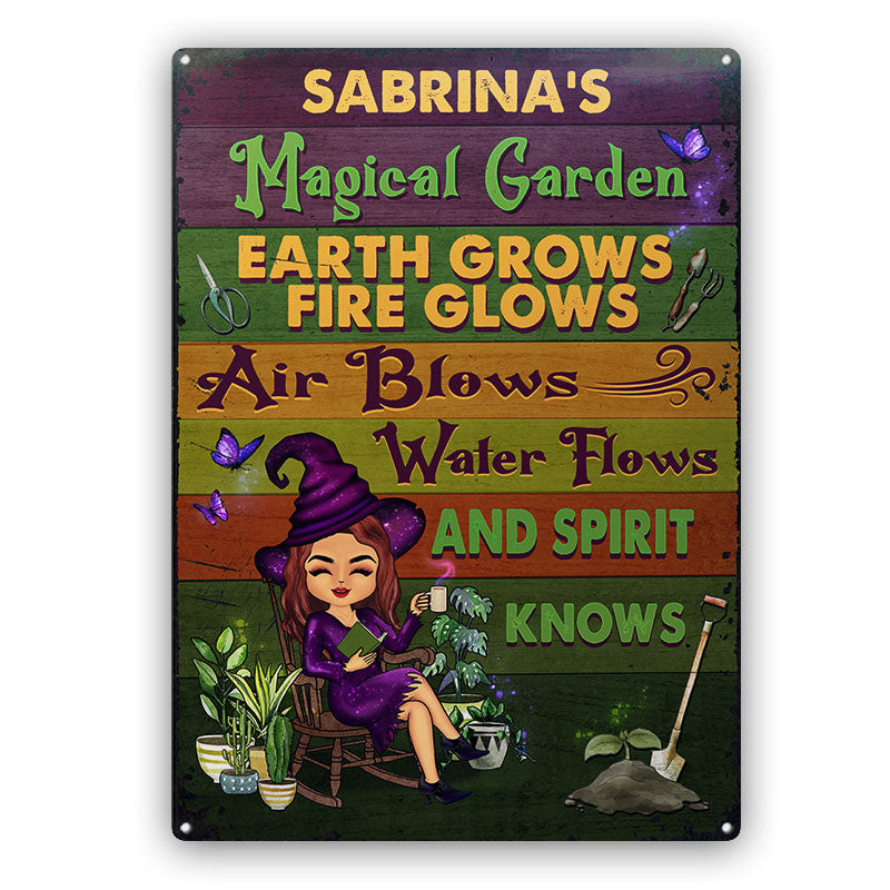 And Spirit Knows Witch - Garden Decoration - Personalized Custom Classic Metal Signs