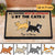 Visitors Must Be Approved By Walking Cats Personalized Doormat
