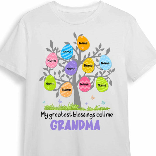 Personalized Easter Mom Grandma T Shirt