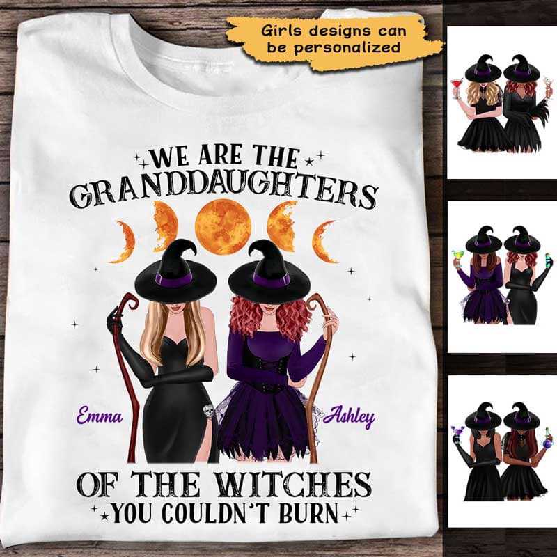 Granddaughters Of Witches Halloween Personalized Shirt